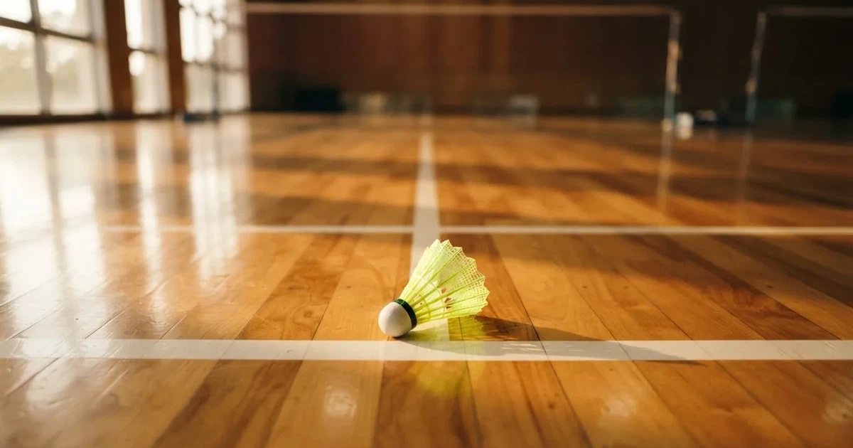 Un balón en el punto central de un campo de césped a la luz de la mañana
